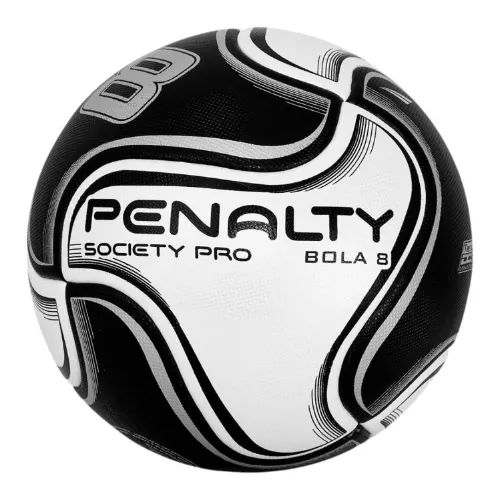 Bola de society com 8 gomos preta e branca