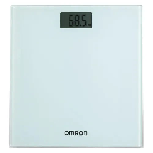 Balança digital com vidro branco opaco e visor grande